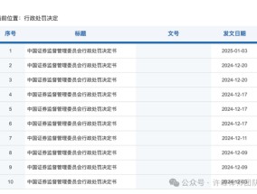 建议证监会的处罚决定列表更加方便阅读一点